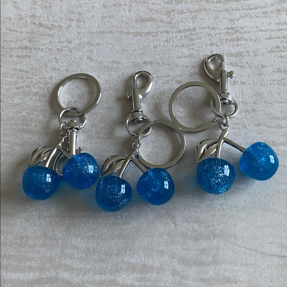3PS Blue Cherry Keychain Accessory